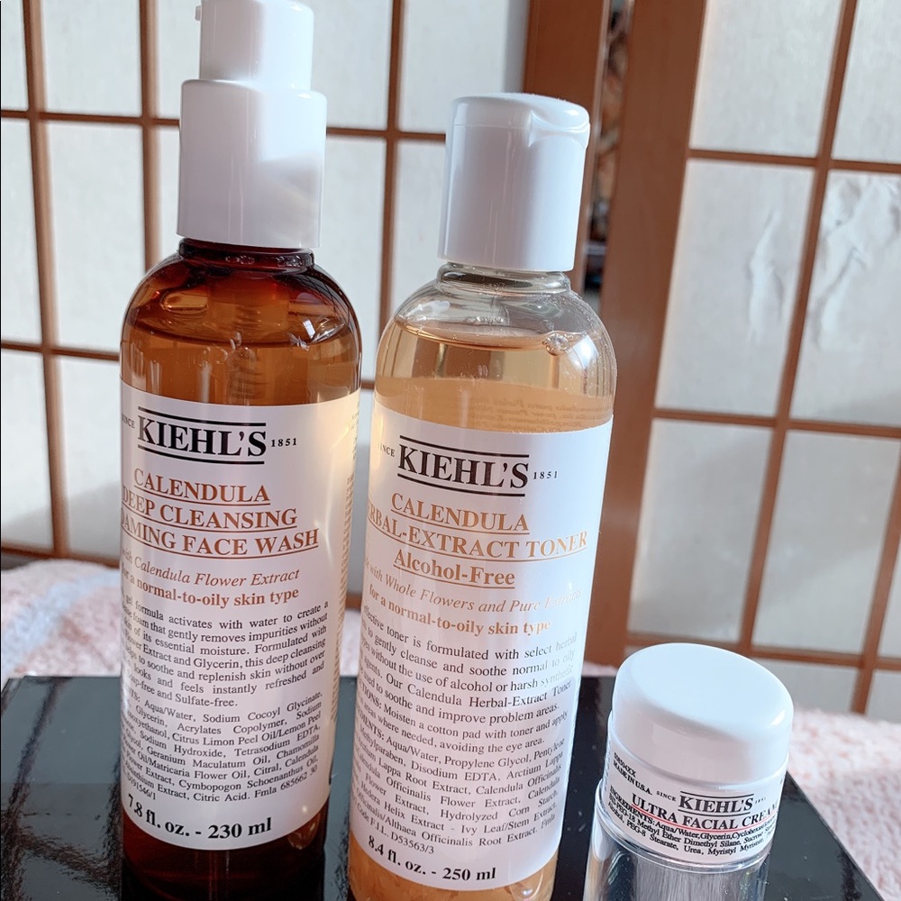 Kiehl’s Calendula Face Wash And Toner